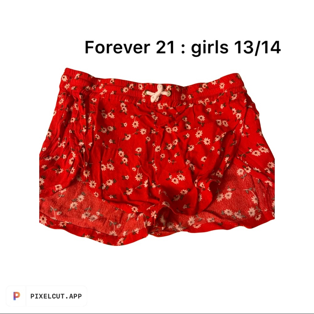 Forever 21 shorts and turtle neck- T- $30; s- $15 ea shorts and $8 shirt